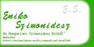 eniko szimonidesz business card